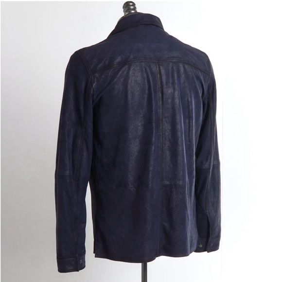 John Varvatos Izzy goat suede Jacket. Size EU 44 USA 34 Small BNWT $698 - Picture 8 of 16